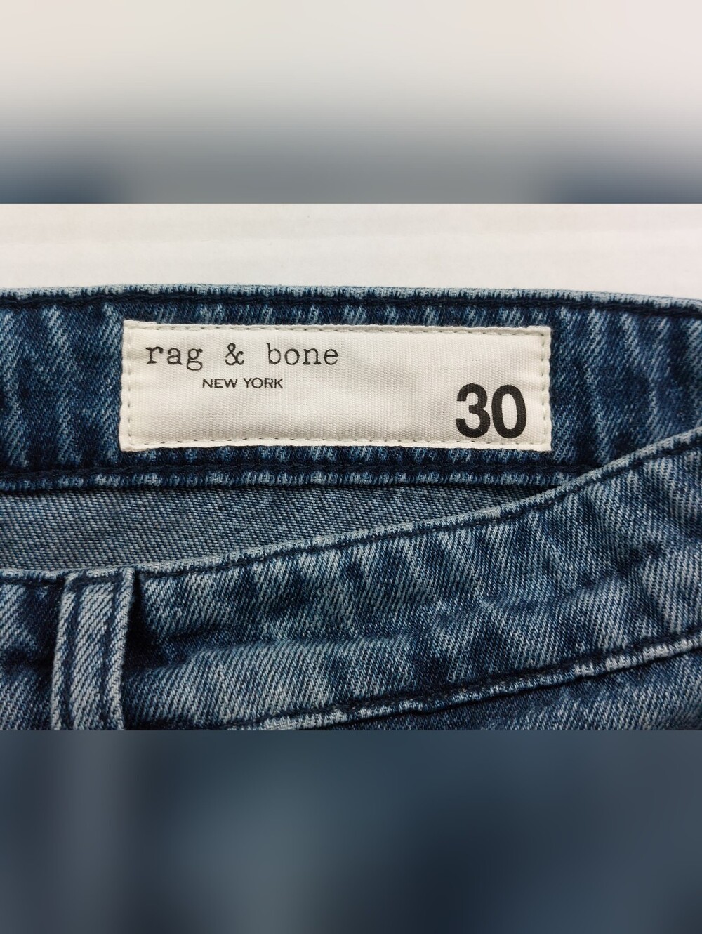 Rag & Bone Logan Mid Rise Wide Leg Jeans Womens Size 30x32 (34x32) Blue NWT $255 - Picture 4 of 16